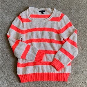 Neon striped JCrew sweater